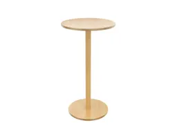 statafel,HxØ 1100x600mm,rond,schotelvoet natuur,blad beuken