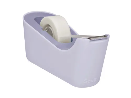 Plakbandhouder Scotch C18 lavendel + 1 rol magic tape 19mmx33m