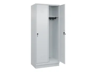locker,HxBxD 1950x800x500mm,2vak,vak B 400mm,draaigrendel,sokkel - 2