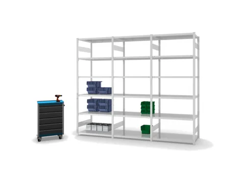 magazijnstelling,grondveld,HxBxD 2500x1060x635mm,vakl. 140kg
