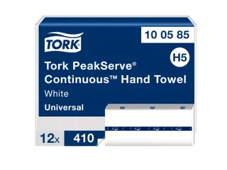 Tork 100585 Peakserve Continue Handdoek 1-laags Wit H5 Universal - 1