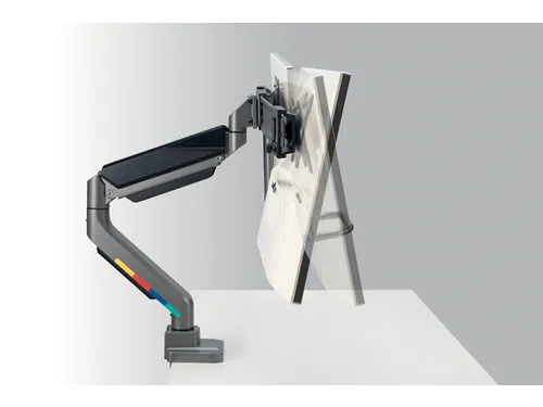 Monitorarm Kensington SmartFit dubbel dwarsbalk handgreep