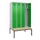 locker met bank,voor scheiding van kleding,HxBxD 2120x1200x815mm,4vak