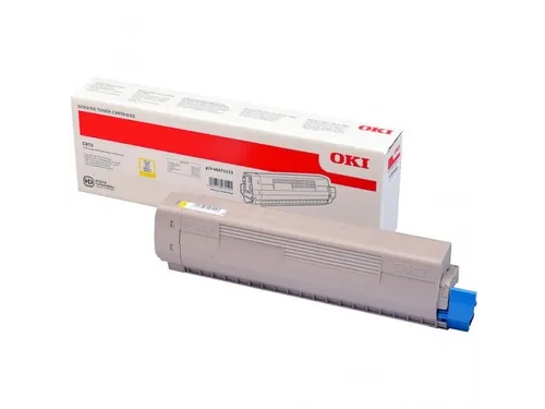 46471113 OKI C8xx toner yellow 5000pages Geel
