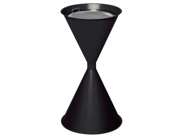 Zandasbak Staalplaat 730x400mm Ronde Trechter Verzinkt Ral7021