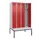 locker met bank,voor scheiding van kleding,HxBxD 2120x1200x815mm,4vak