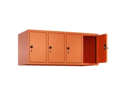 opzetkast,v. locker,4vak.,vak B 300mm,HxBxD 500x1200x500mm
