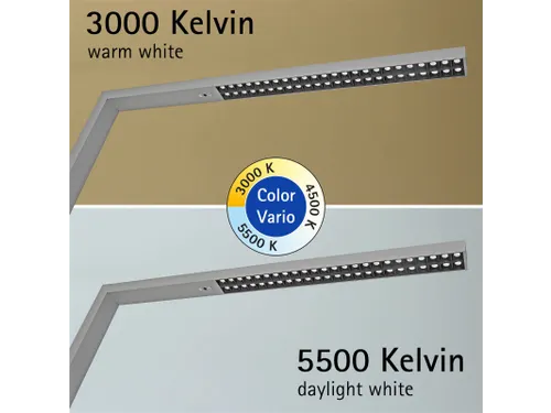 Vloerlamp LED MAULsirius colour Zilver vario sensor dimbaar voet