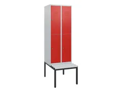 armoire vestiaire avec banc à deux niveaux HxlxP 1950x600x815mm