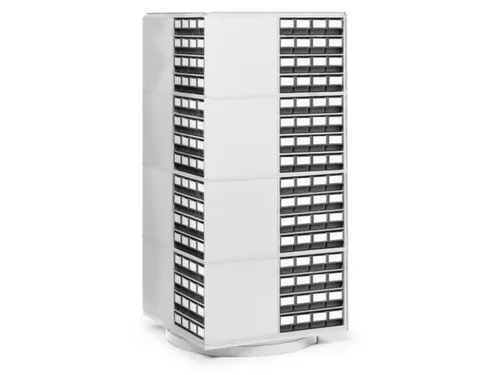 ESD-draaistandaard,HxBxD 1680x800x800mm,v. 16magazijnen,T 400mm