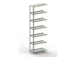 magazijnstelling,aanbouwveld,HxBxD 2200x752x304mm,vaklast 80kg