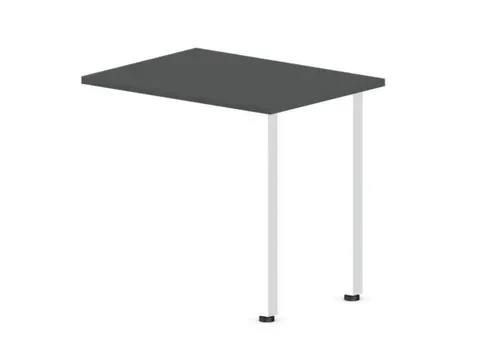 aanbouwtafel,i.h.v.,HxBxD 720-840x800x600mm,MS-donkergrijs