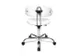 siège d'atelier pivotant,assise blanc,assise HxlxP 430-510x440x400mm