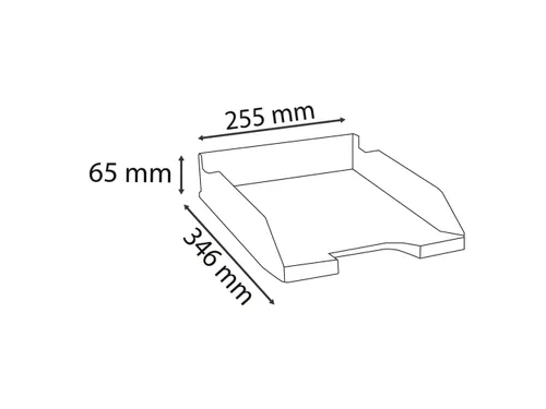Brievenbak A4 Combo Styli Neo Deco Zwart