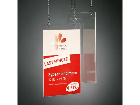 Postertas Sigel wandmodel A4 transparant acryl