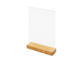 Menukaarthouder IEZZY T tafeldisplay A4 hout - 2