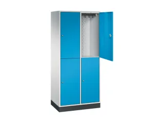 grootvolume garderobekast,RAL 7035/RAL 5012,HxBxD 1950x820x500mm - 1