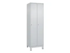 armoire vestiaire noir et blanc HxlxP 1950x600x500mm 2compart.