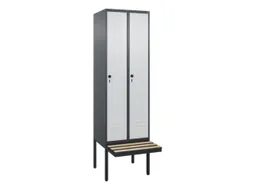 locker voor scheiding van kleding,HxBxD 2120x600x815mm,2vak
