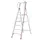 platformladder,bordes HxBxD 1420x440x400mm,6treden,aluminium