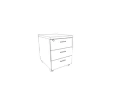 mobiel ladeblok,HxBxD 580x420x560mm,3lade(n),centr. vergrendeling