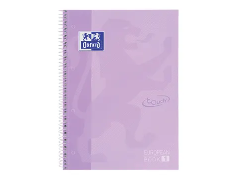 Notitieboek Touch Europeanbook A4+ lijn 80v Pastel Paars
