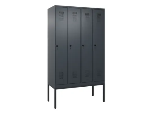 locker voor scheiding van kleding,HxBxD 2120x1200x500mm,4vak