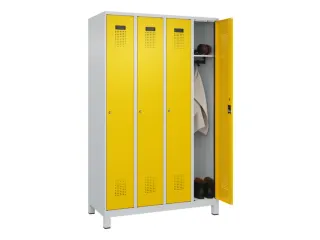 locker,HxBxD 1950x1200x500mm,4vak,vak B 300mm,cil.-slot,voeten - 1