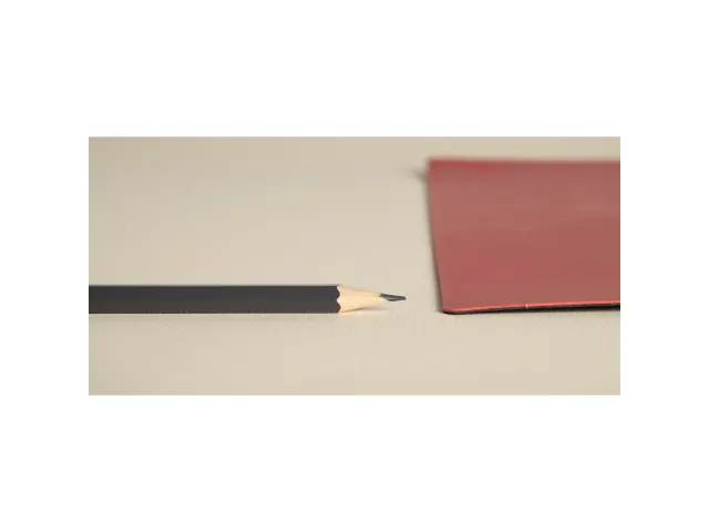 Onderlegger PU 35x60cm zwart/rood