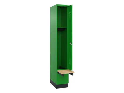 locker met bank,HxBxD 1950x300x815mm,1vak,vak B 300mm,cilinderslot