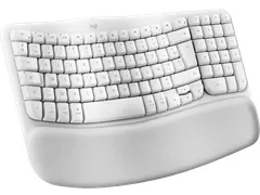 Logitech Wave Keys for Mac toetsenbord Thuis/Werk Bluetooth AZERTY Wit