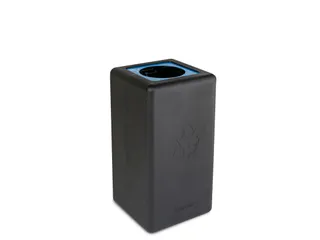 Circulaire Afvalbak BrickBin Paper 65 Liter Zwart BLauw - 1
