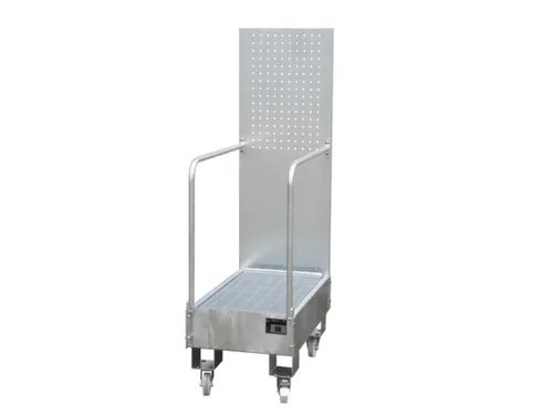 verrijdbare opvangbak,v. 2x60l vat,opvangvol. 60l,HxBxD 1685x500x875mm