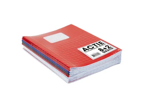Schrift SOHO Basic A5 ruit 10x10mm 80 pagina's 60gr assorti 8+2 gratis
