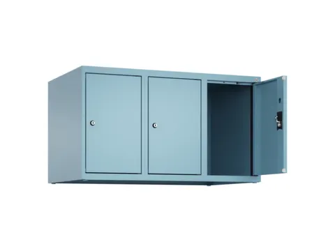 opzetkast,v. locker,3vak.,vak B 300mm,HxBxD 500x900x500mm,cilinderslot