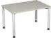 Bureau 4-Poot Hxbxd 680-800X1200X800Mm Ronde Buis Lichtgrijs