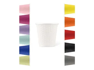 Beker porselein Les Artistes Paris 80ml met siliconen grip Wit - 5