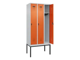 locker,HxBxD 2120x900x500mm,3vak,vak B 300mm,draaigrendel - 1