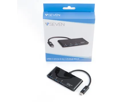 Usb-c To 5-in-1 Hub Black Card Reader USB 3.1