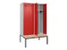 locker met bank,voor scheiding van kleding,HxBxD 2120x1200x815mm,4vak