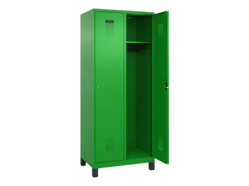 locker,HxBxD 1950x800x500mm,2vak,vak B 400mm,cil.-slot,voeten