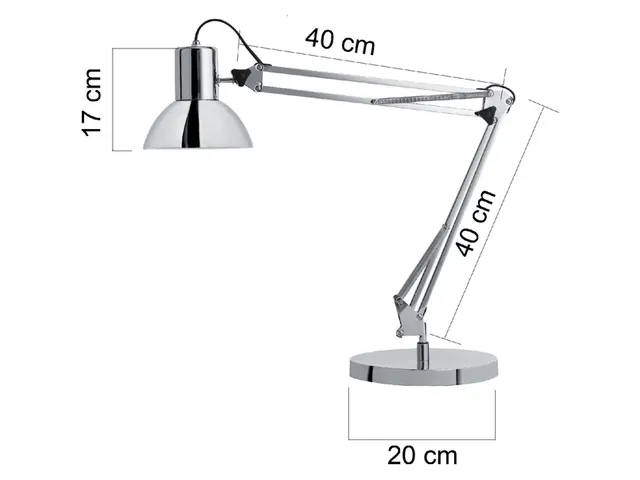 Bureaulamp Unilux Success led chroom