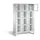 Lockerkast 1850x1200x500mm 3x4 vakken Cilinderslot Poten, RAL7035