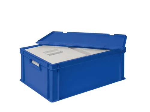 Euronorm-stapelbak,m. 2isoleerboxen,HxLxB 220x600x400mm,44,5/10,4l
