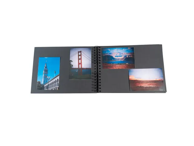 Fotoalb spir 50p Zw 32x22cm MILANO Zwart