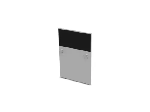 baliepaneel v. bureau aanbouw rechts MP-lichtgrijs BN8033-zwart 800mm