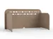 Akoestisch PET-vilt scheidingsscherm M 100x55cm beige