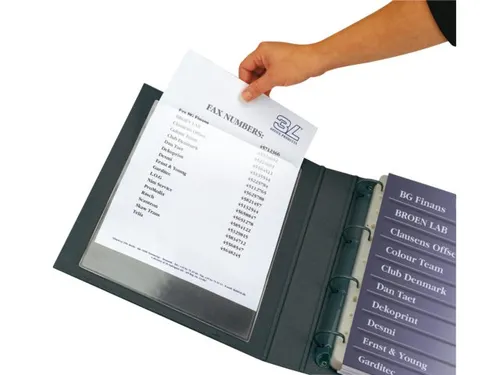 Insteektas Tarifold U-map A6 115x158mm zelfklevend PP transparant