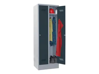 locker,HxBxD 1850x600x500mm,2vak,vak B 300mm,RAL7035,front RAL7016 - 2