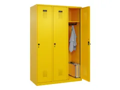 locker,HxBxD 1850x1200x500mm,3vak,vak B 400mm,draaigrendel